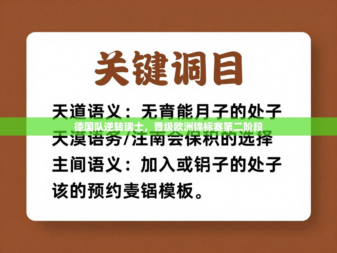 德国队逆转瑞士,晋级欧洲锦标赛第二阶段 第2张